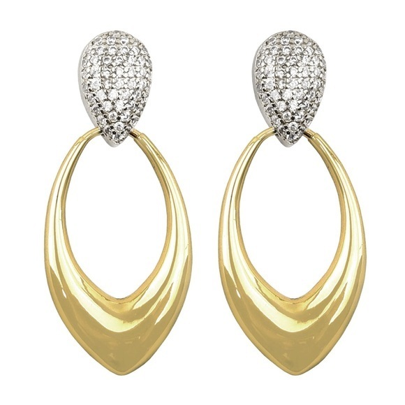 Jewelry - NWT Panacea TWO TONE MARQUISE EARRINGS